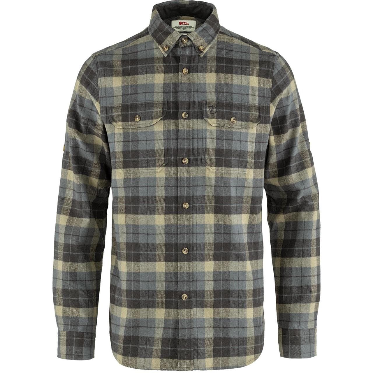 Fjällräven Mens Singi Heavy Flannel Shirt (Grå (SUPER GREY-STONE GREY/046-018) Small)