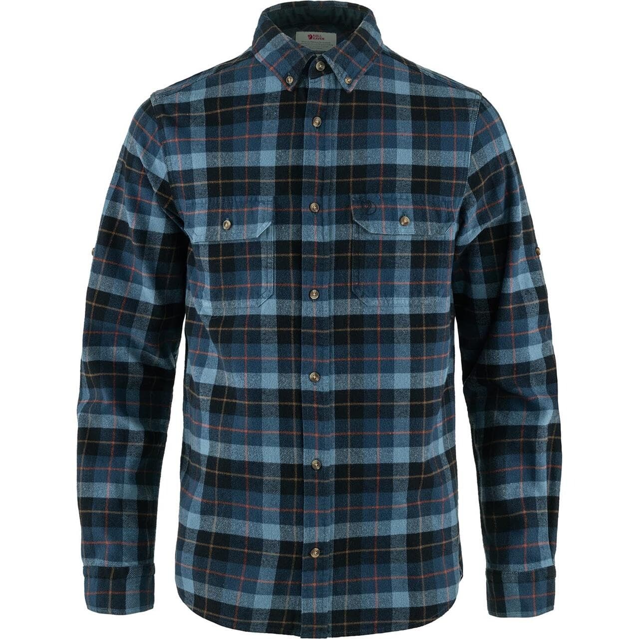 Fjällräven Mens Singi Heavy Flannel Shirt (Blå (DARK NAVY-INDIGO BLUE/555-534) Large)