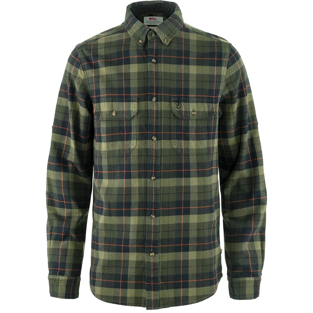 Fjällräven Mens Singi Heavy Flannel Shirt (Grøn (BLACK-DEEP FOREST/550-662) X-large)