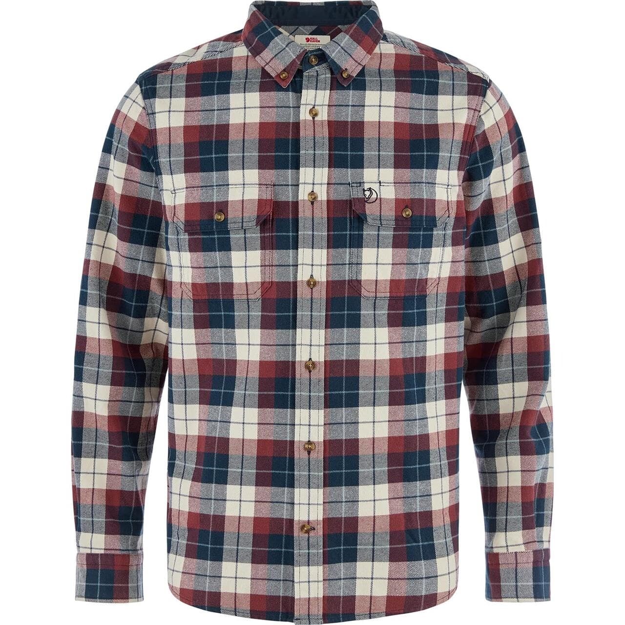 Fjällräven Mens Singi Heavy Flannel Shirt (Blå (DARK NAVY-MAROON/555-352) X-small)