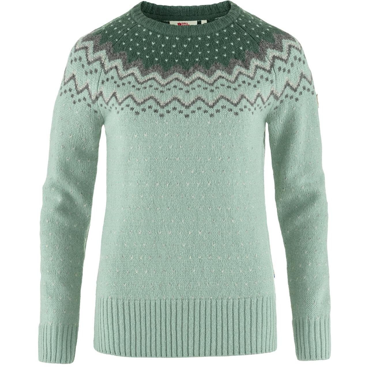 Fjällräven Womens Övik Knit Sweater (Grøn (MISTY GRN-DEEP PATINA/674-679) Small)