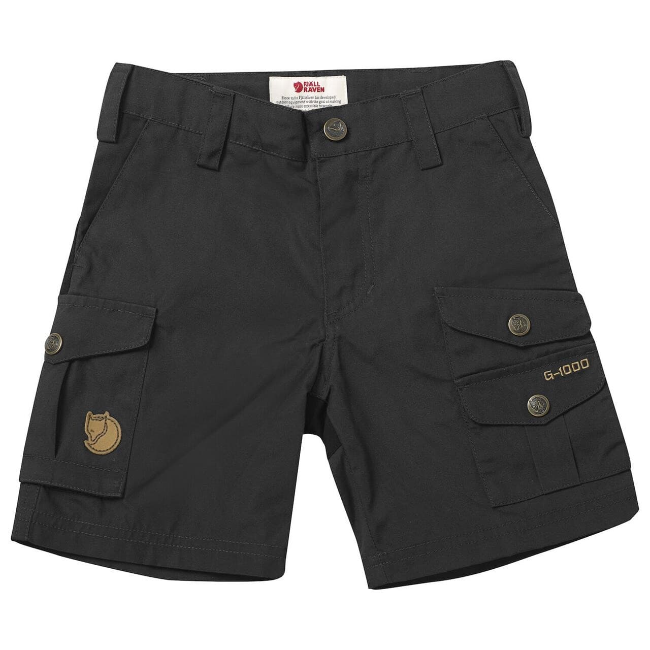 Fjällräven Kids Vidda Shorts (Grå (DARK GREY/030) 134 cm)