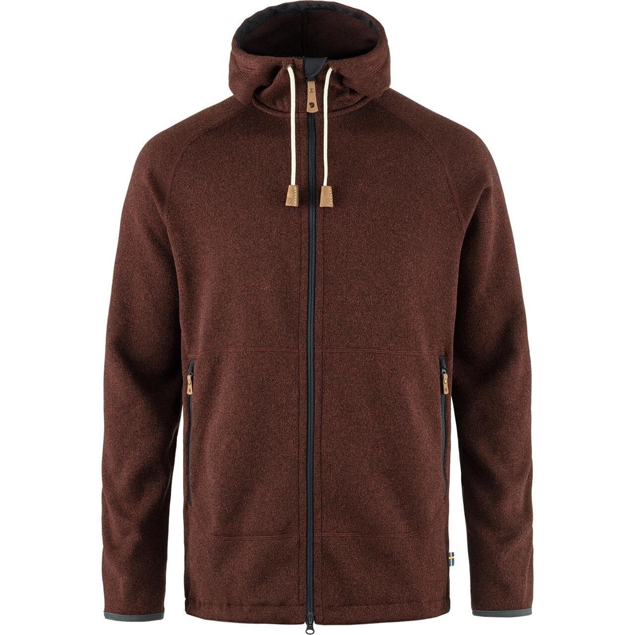 Fjällräven Mens Övik Fleece Hoodie (Rød (AUTUMN LEAF/215) Small)