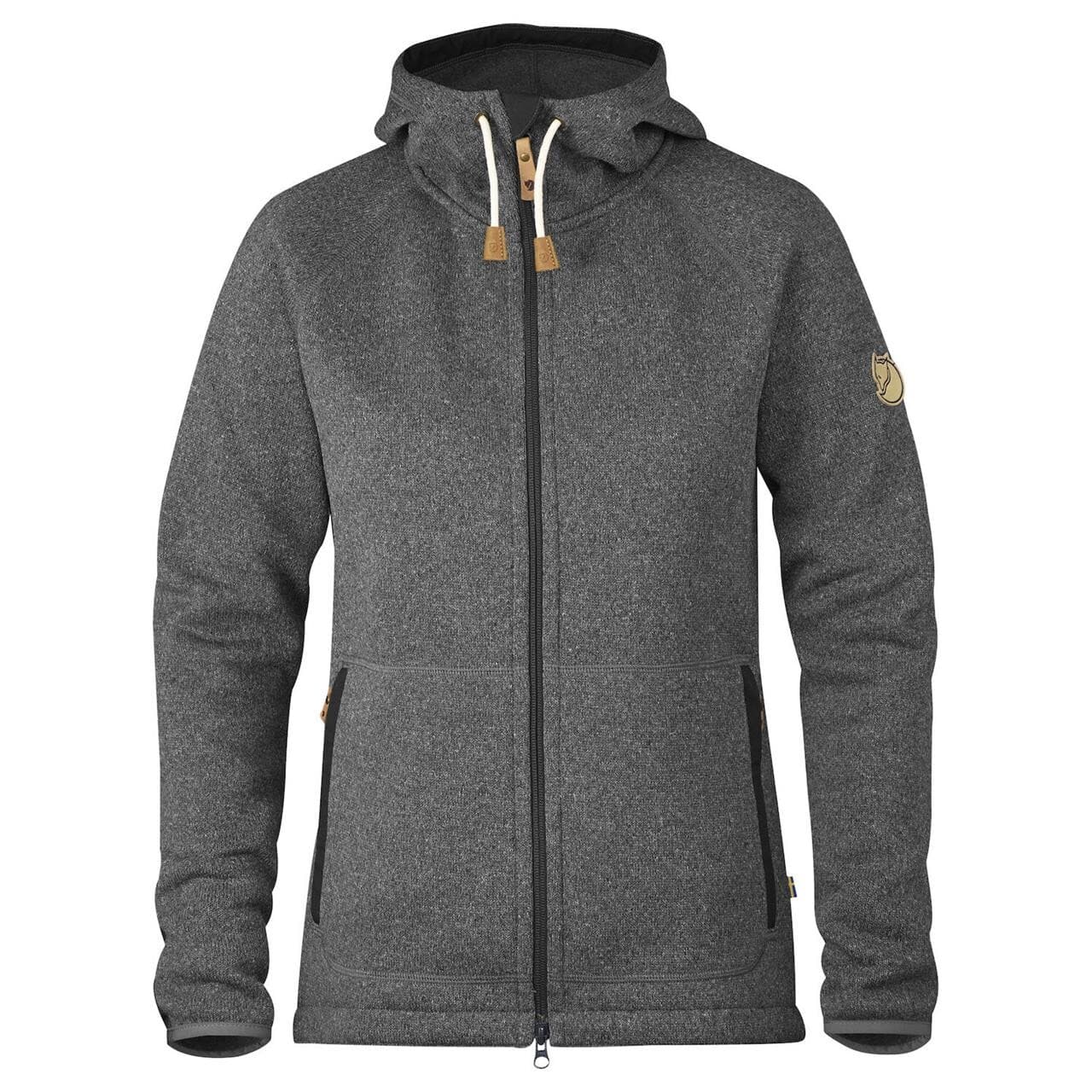 Fjällräven Womens Övik Fleece Hoodie (Grå (DARK GREY/030) Small)