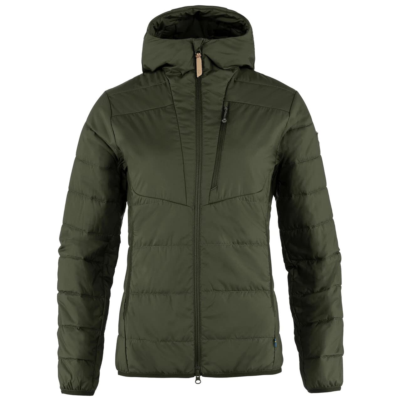 Fjällräven Womens Keb Padded Hoodie (Grøn (DEEP FOREST/662) X-small)