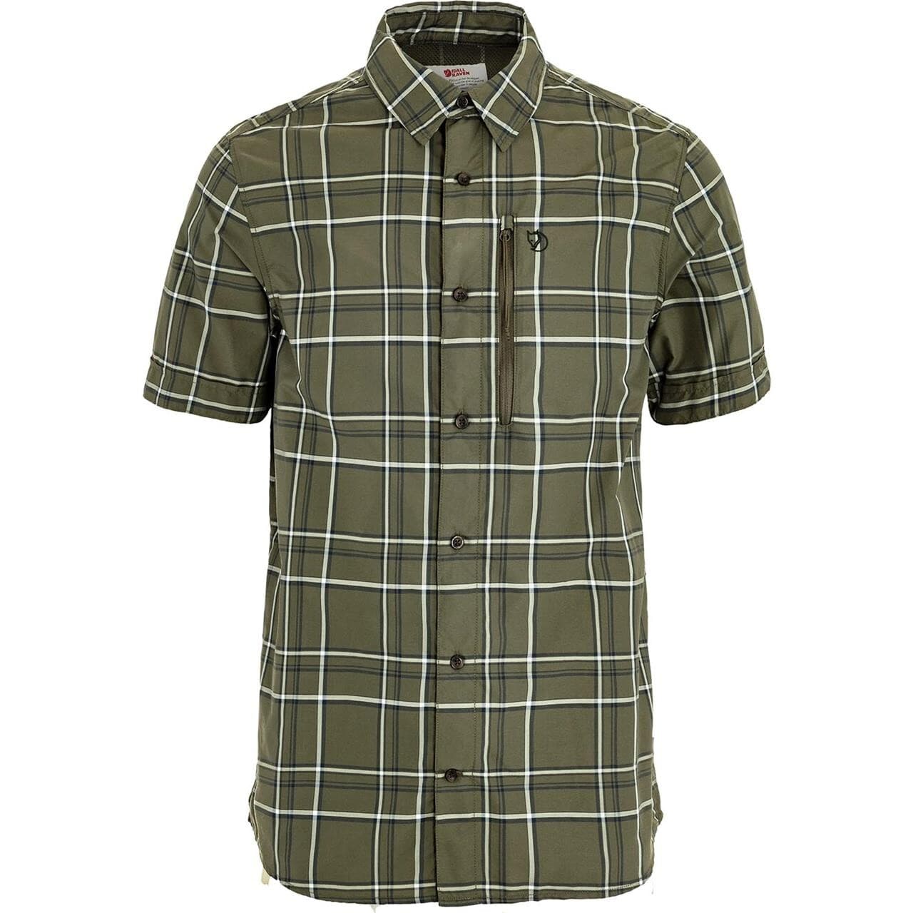 Fjällräven Mens Abisko Hike Shirt S/S (Hvid (LAUREL GRN-CHALK WHITE/625-113) Small)