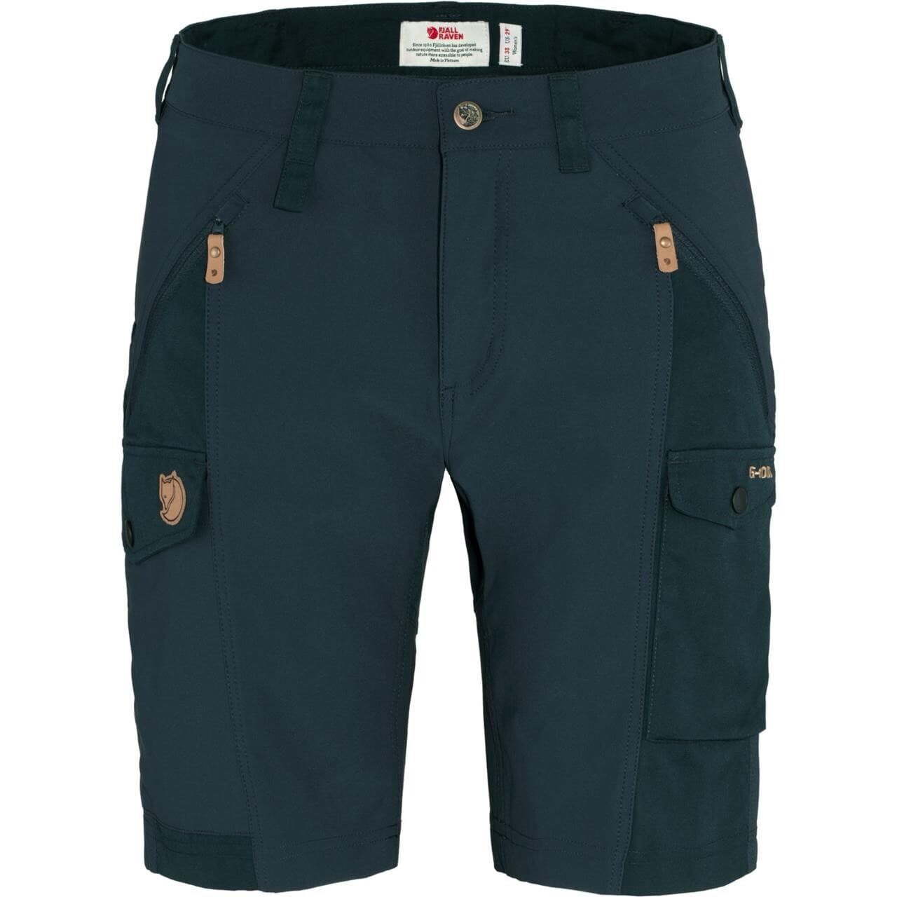 Fjällräven Womens Nikka Shorts Curved (Blå (DARK NAVY/555) 34)