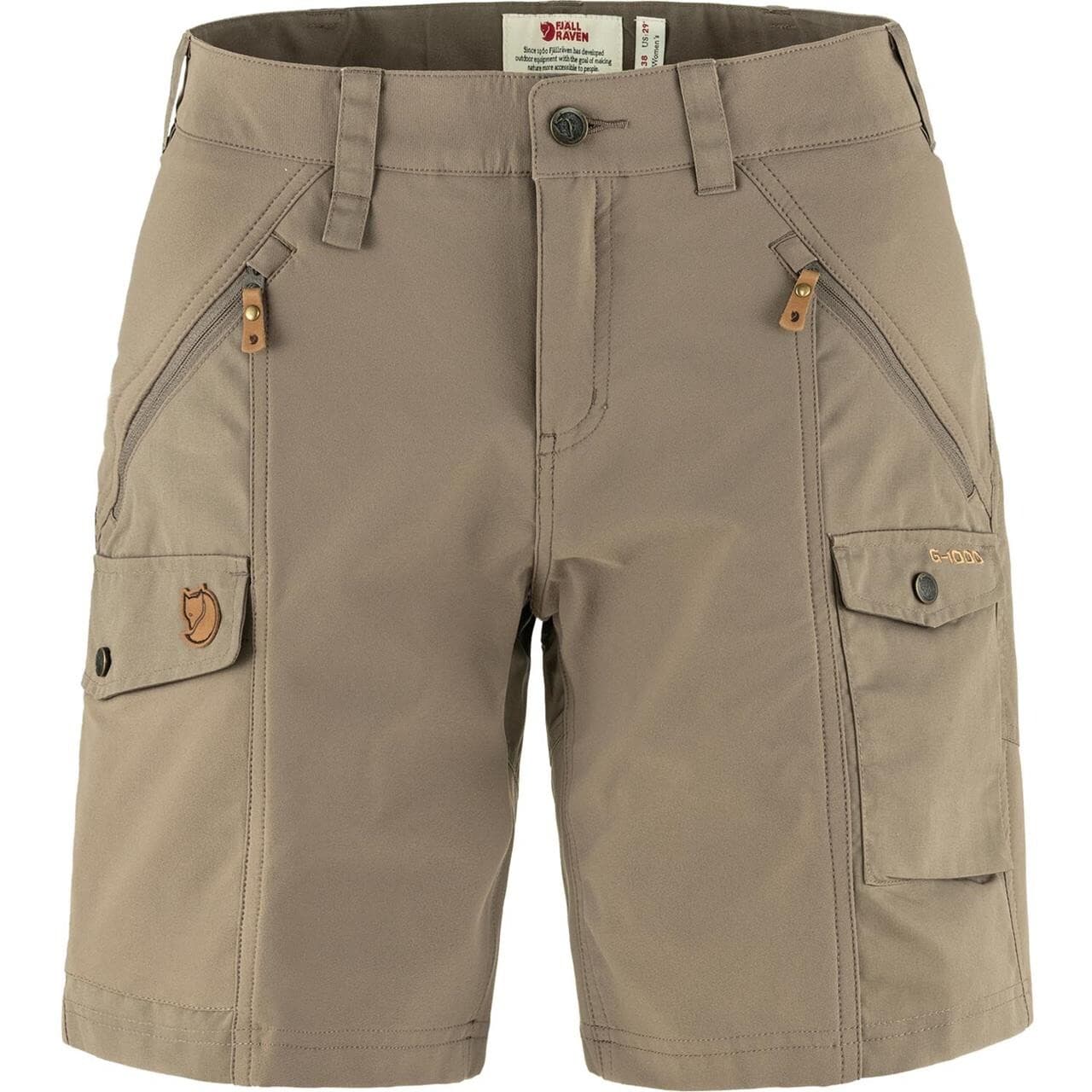 Fjällräven Womens Nikka Shorts Curved (Brun (SUEDE BROWN/244) 40)