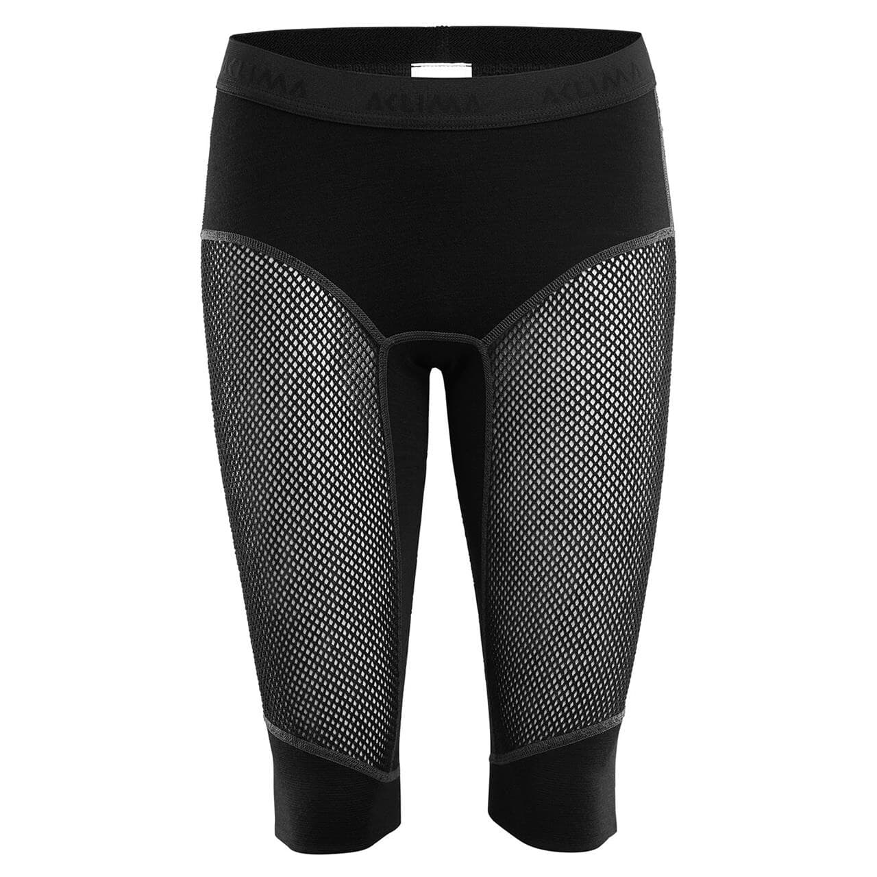 Aclima Womens Woolnet 3/4 Longs (Sort (JET BLACK) Medium)