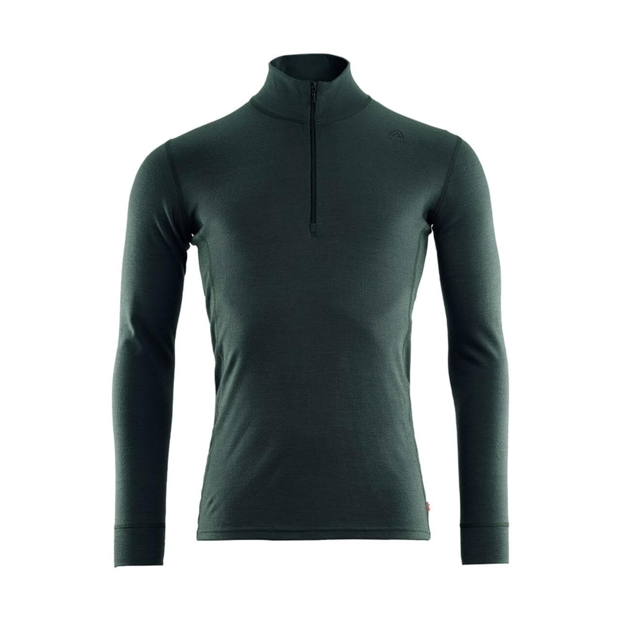 Aclima Mens WarmWool Mock Neck Shirt (Grøn (GREEN GABLES) X-large)