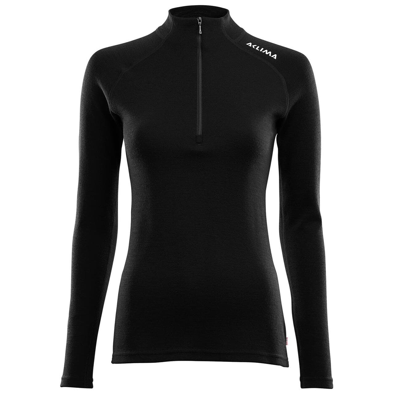 Aclima Womens Warmwool Mock Neck Shirt (Sort (JET BLACK) X-small)