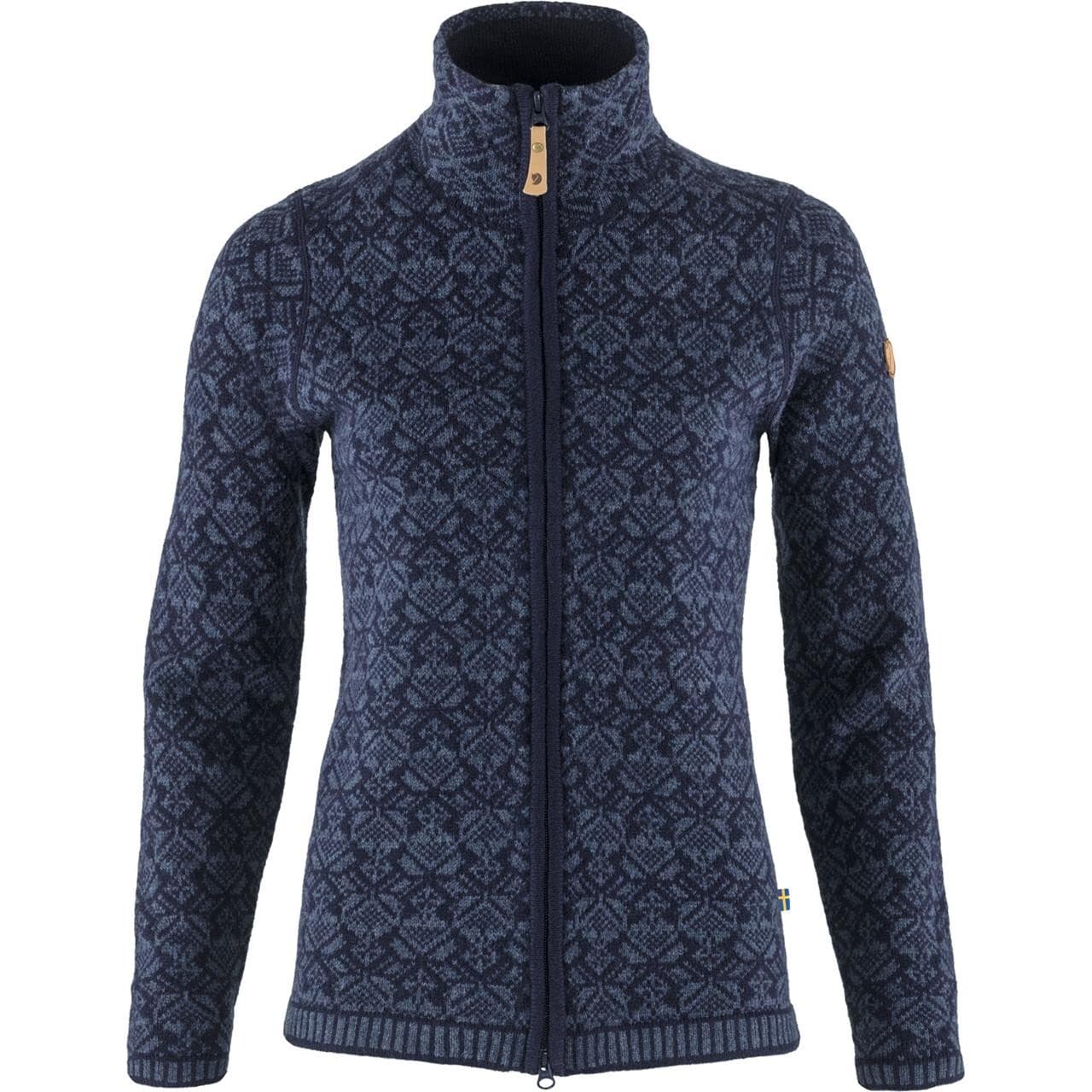 Fjällräven Womens Snow Cardigan (Blå (DARK NAVY/555) Large)