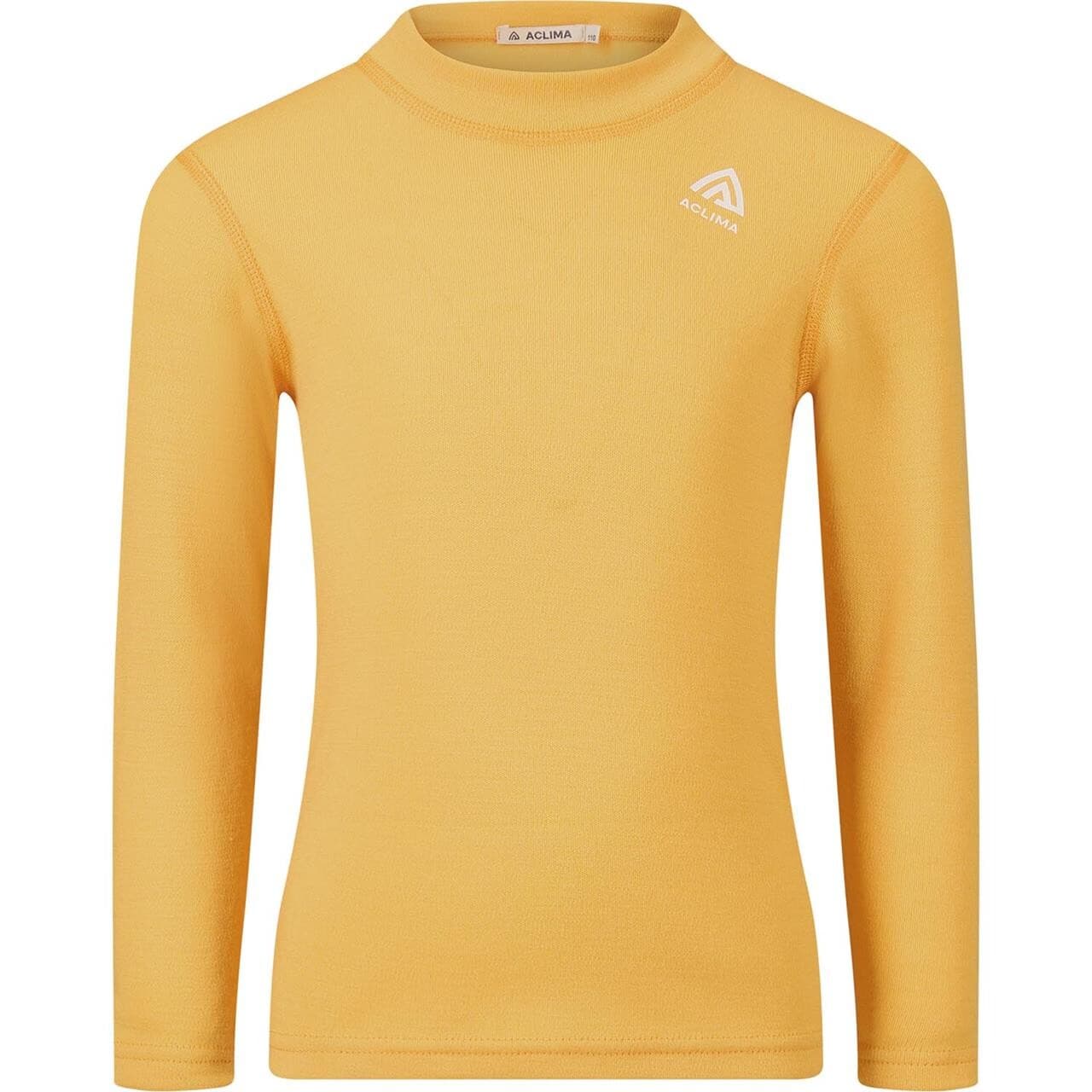 Aclima Childrens Warmwool Crew Neck Shirt (Orange (MANGO MOJITO) 120 cm)