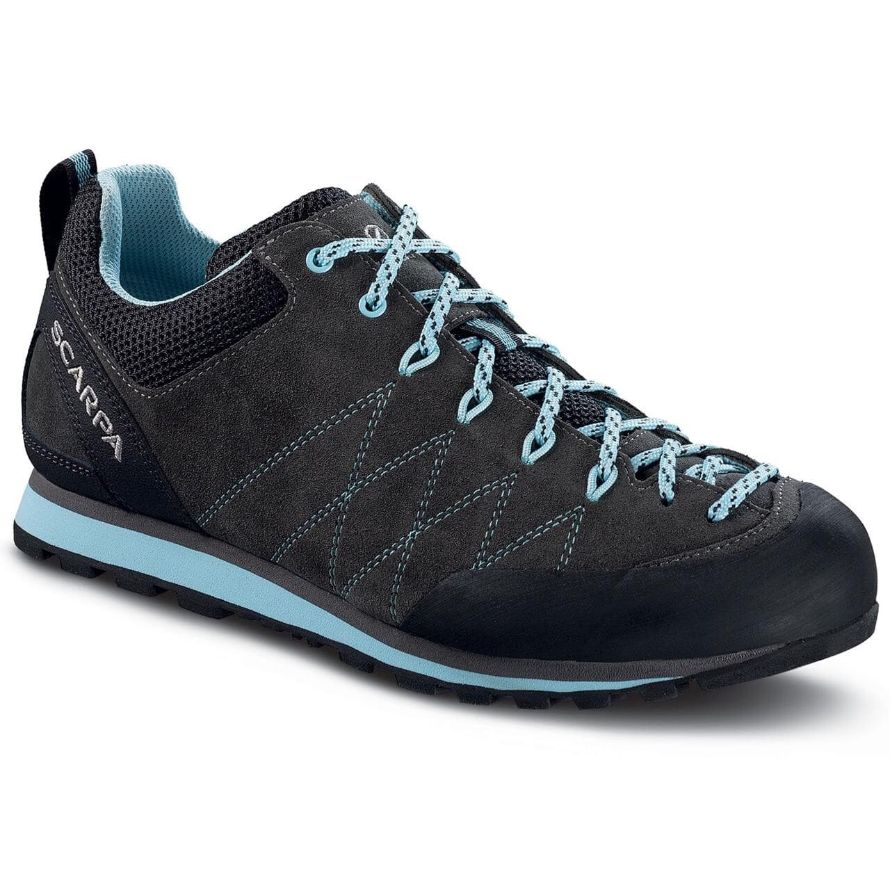 Scarpa Womens Crux (Grå (SHARK/BLUE RADIANCE) 38)