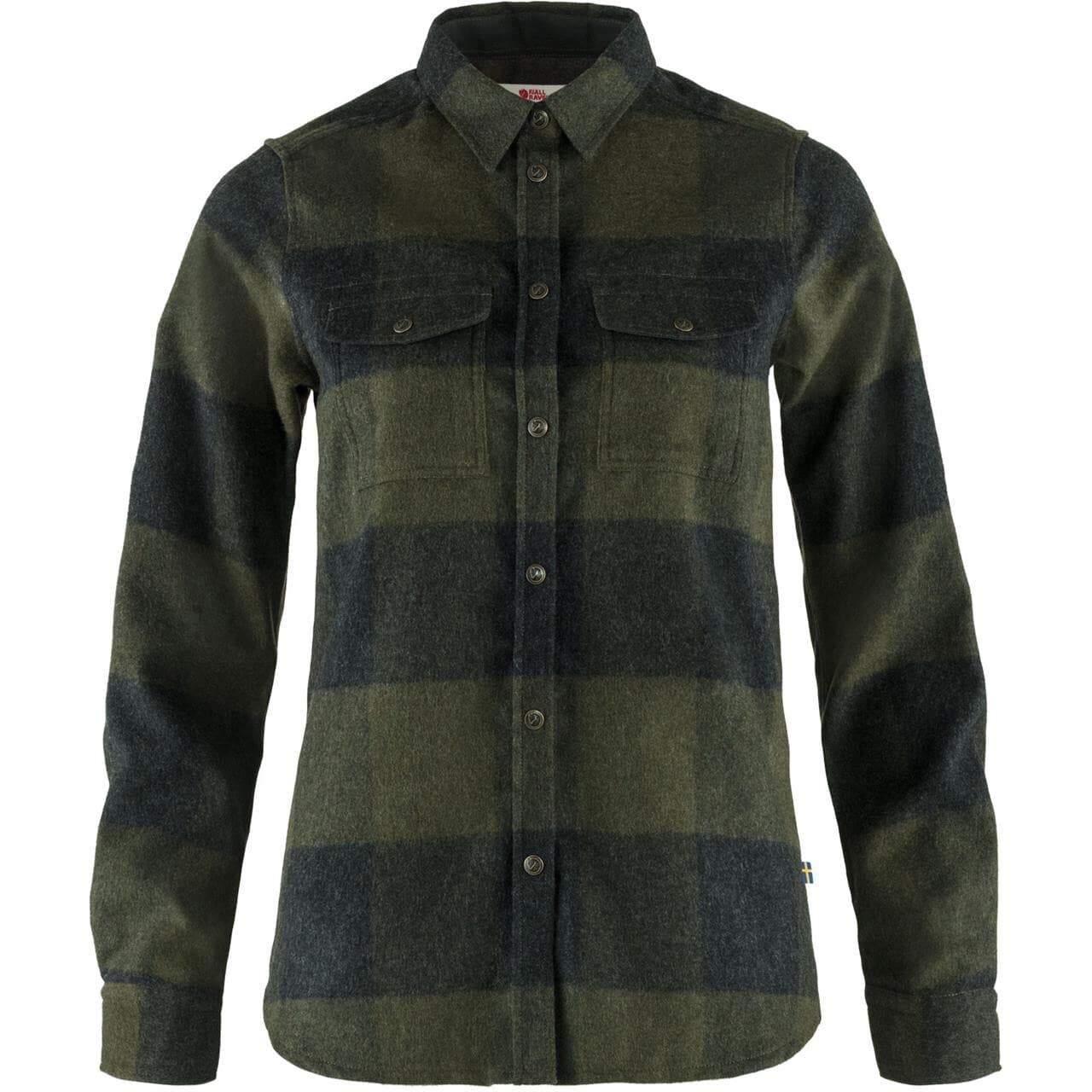 Fjällräven Womens Canada Shirt Ls (Grøn (DEEP FOREST-DK GREY/662-030) X-large)