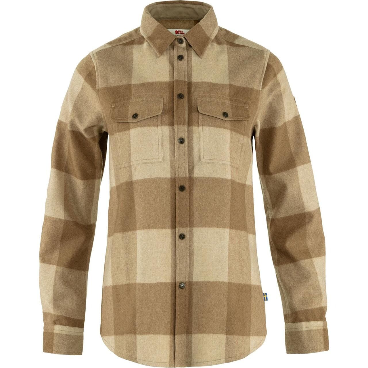 Fjällräven Womens Canada Shirt Ls (Brun (BUCKWHEAT BRW-LT BEIGE/232-191) XX-small)