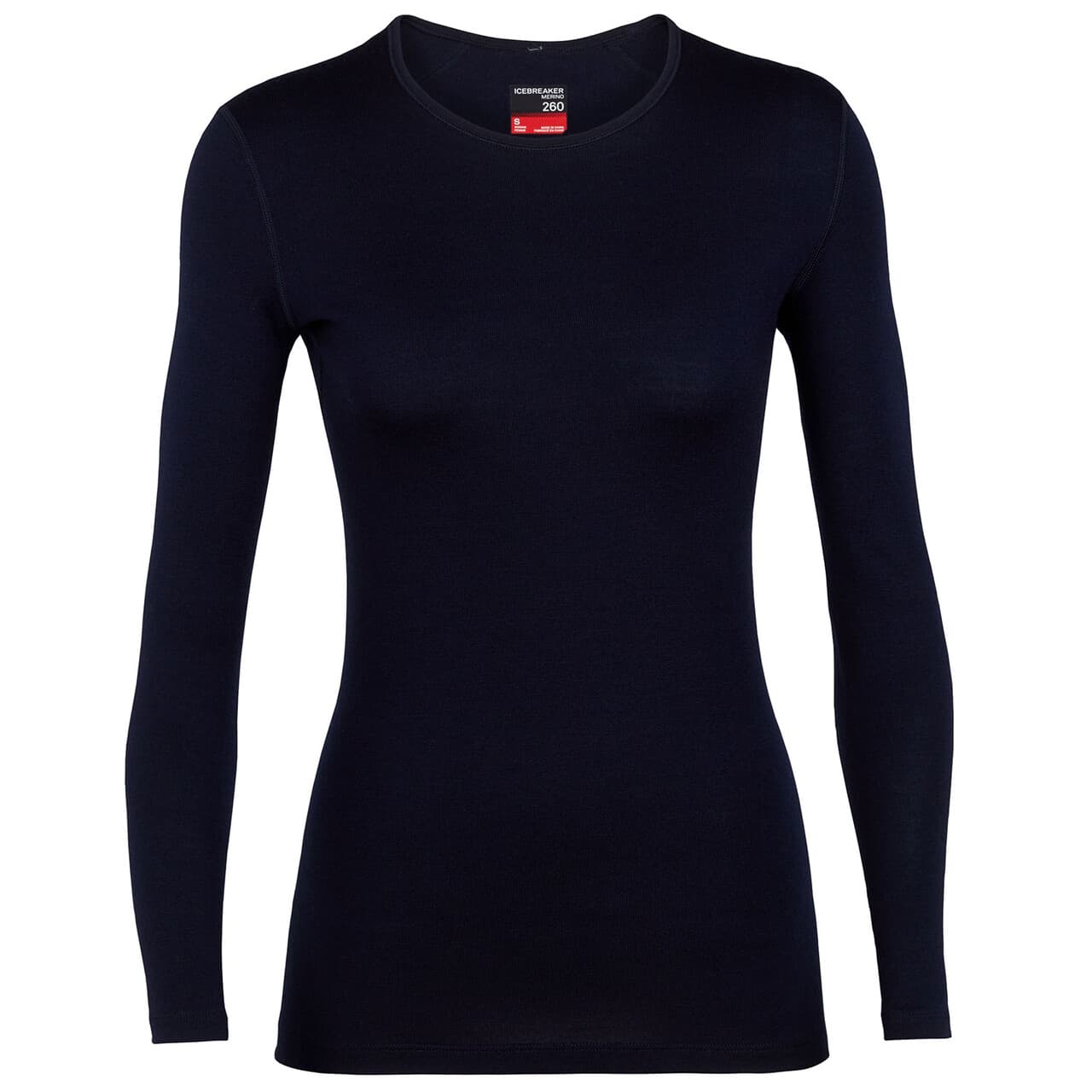 Icebreaker Womens 260 Tech L/S Crewe (Sort (BLACK) X-large)