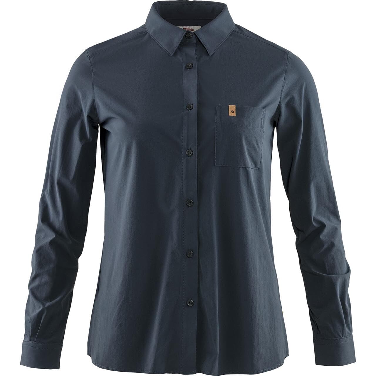 Fjällräven Womens Övik Lite Shirt L/S (Blå (NAVY/560) Large)