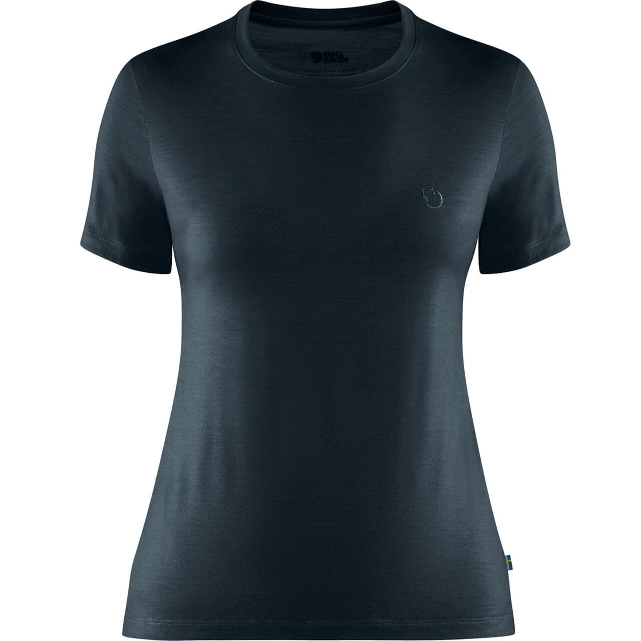 Fjällräven Womens Abisko Wool S/S (Blå (DARK NAVY/555) Large)