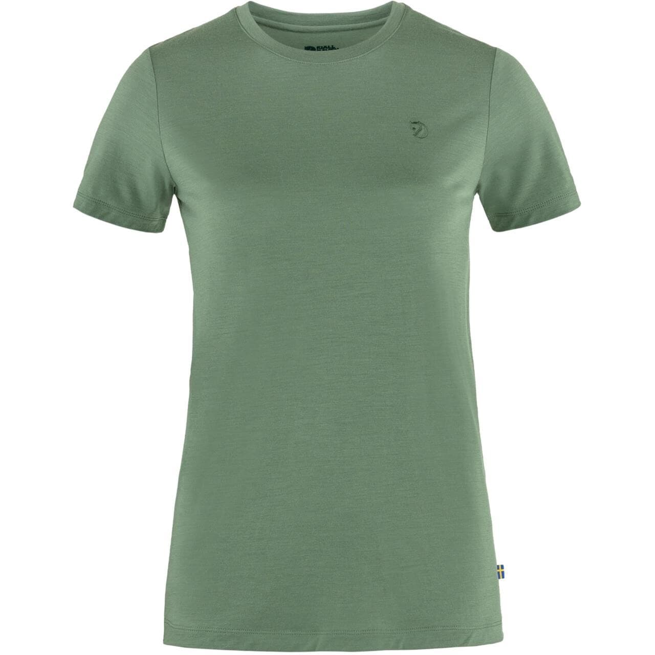 Fjällräven Womens Abisko Wool S/S (Grøn (PATINA GREEN/614) X-small)
