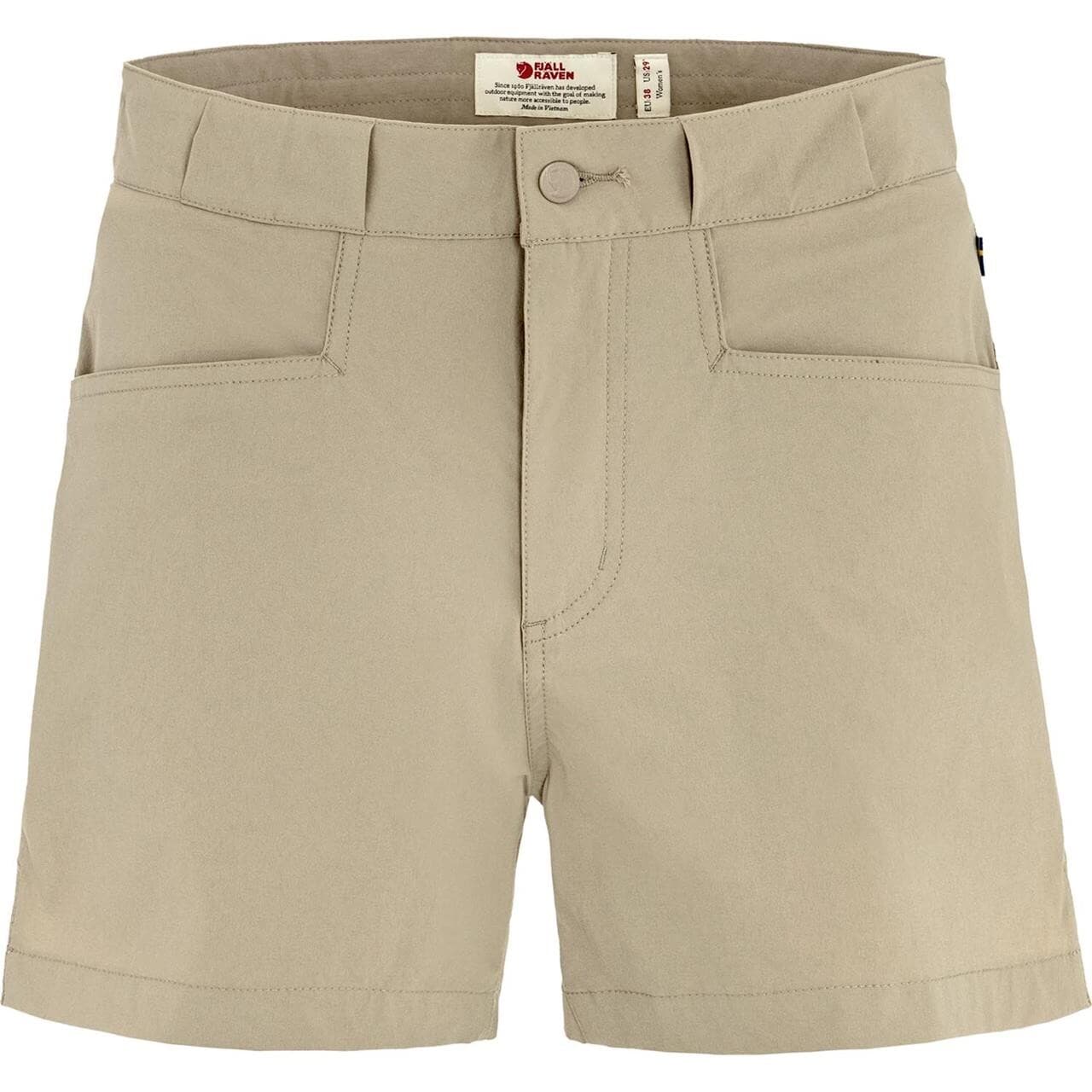 Fjällräven Womens High Coast Lite Shorts (Beige (FOSSIL/118) 38)