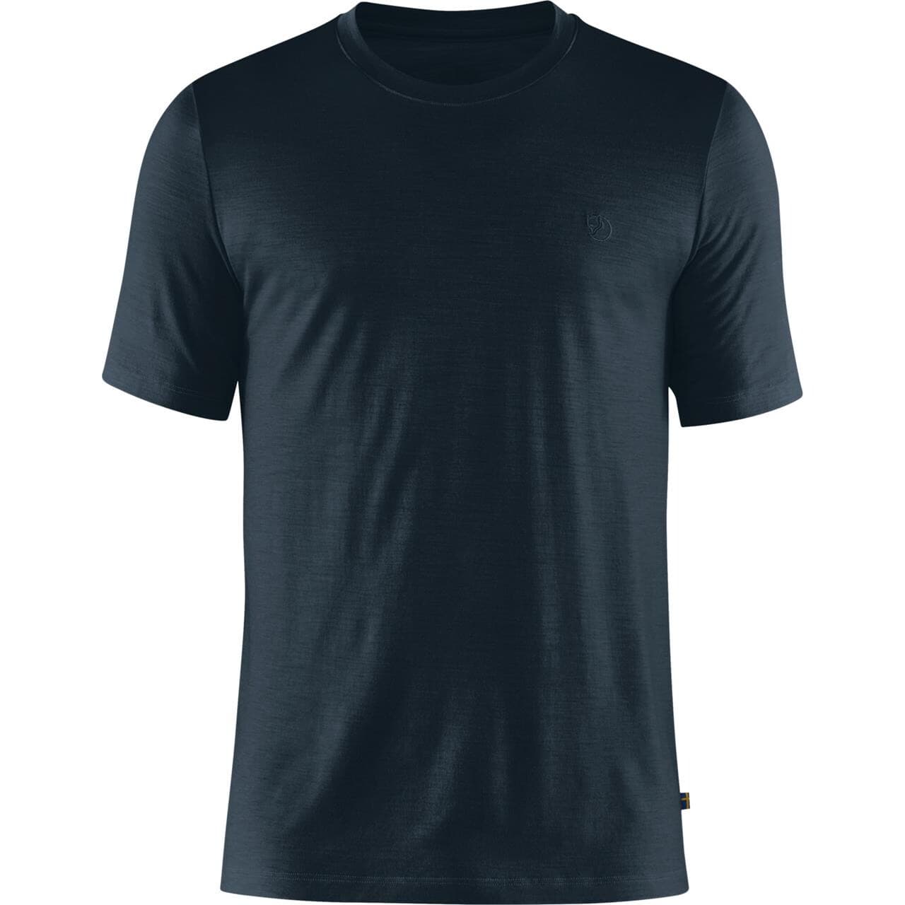 Fjällräven Mens Abisko Wool S/S (Blå (DARK NAVY/555) Medium)