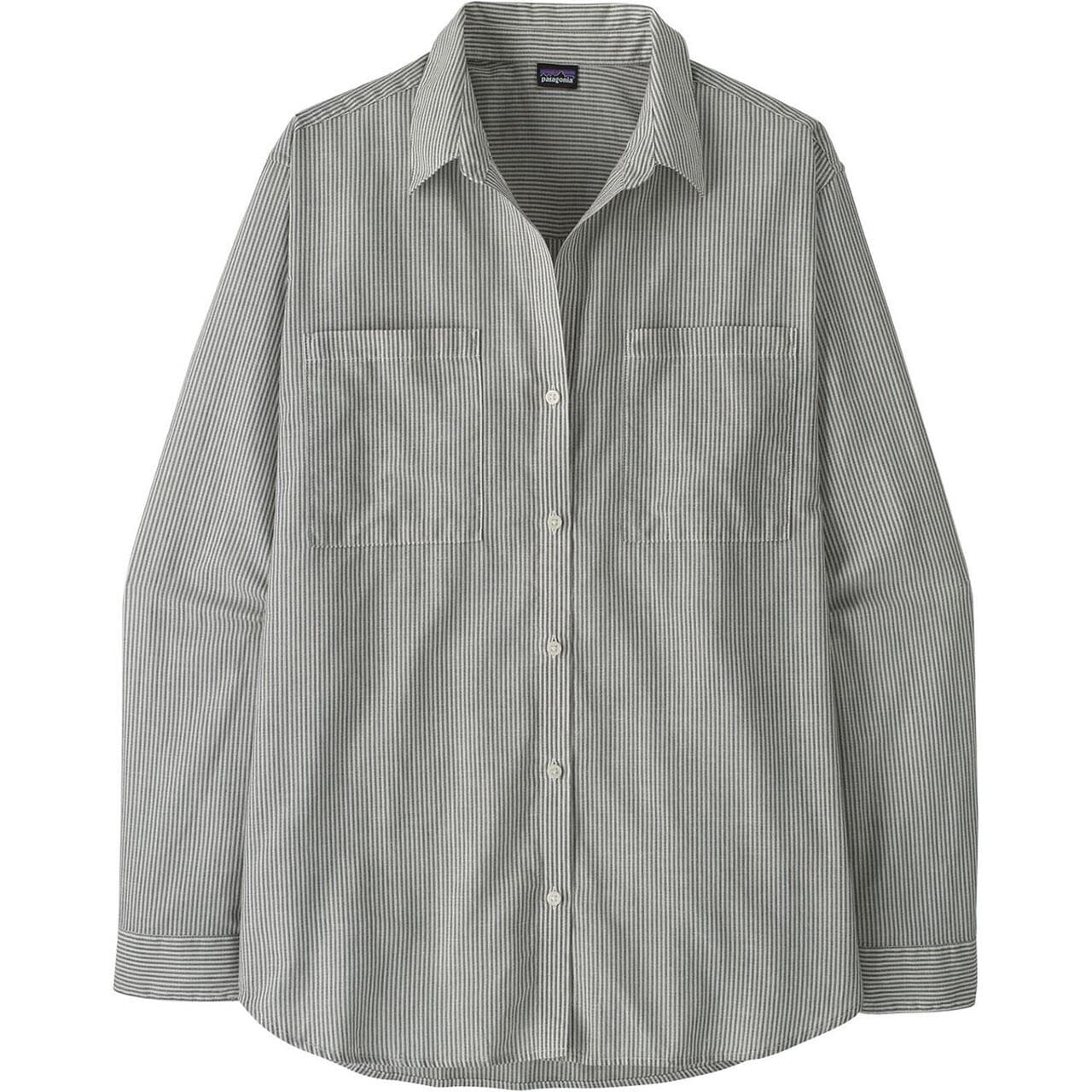 Patagonia Womens LW A/C Buttondown (Blå (SOLSTICE STRIPE:SMOLDER BLUE) Small)