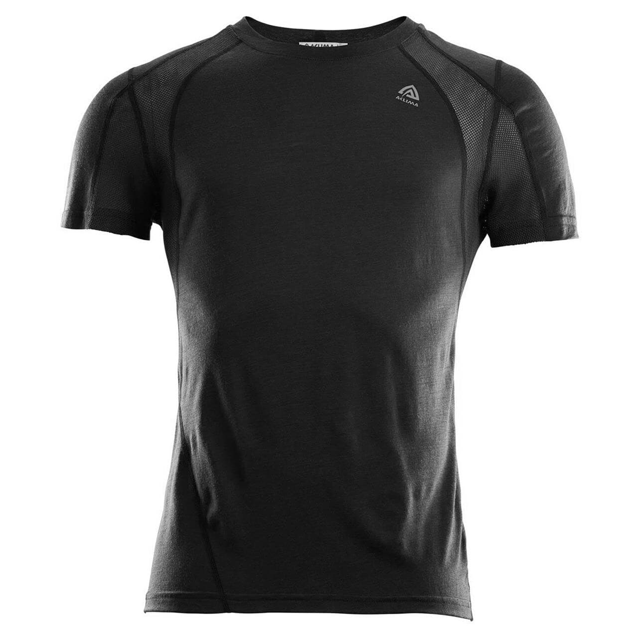 Aclima Mens Lightwool Sports T-Shirt (Sort (JET BLACK) Medium)