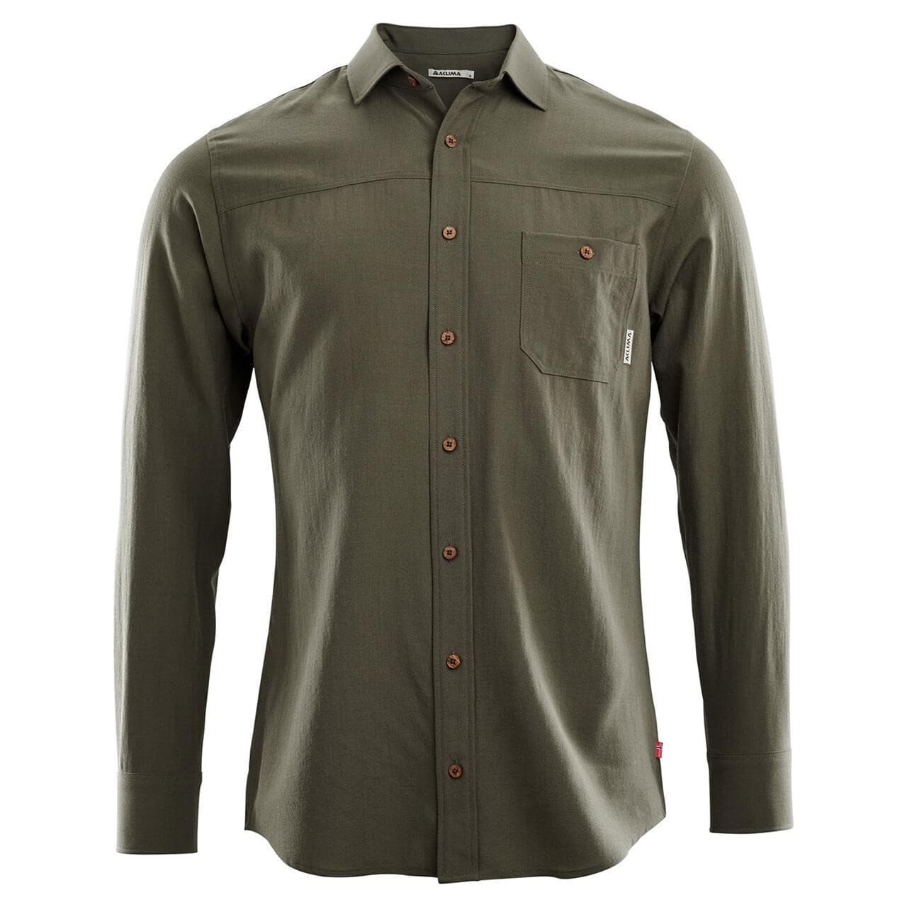 Aclima Mens Woven Wool Shirt (Grøn (RANGER GREEN) Small)