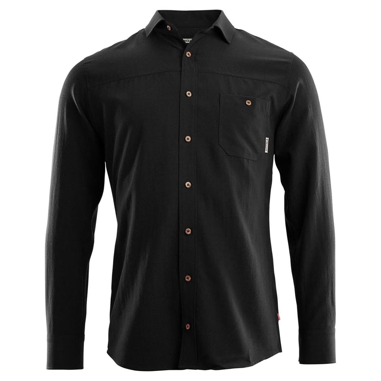 Aclima Mens Woven Wool Shirt (Sort (JET BLACK) X-small)