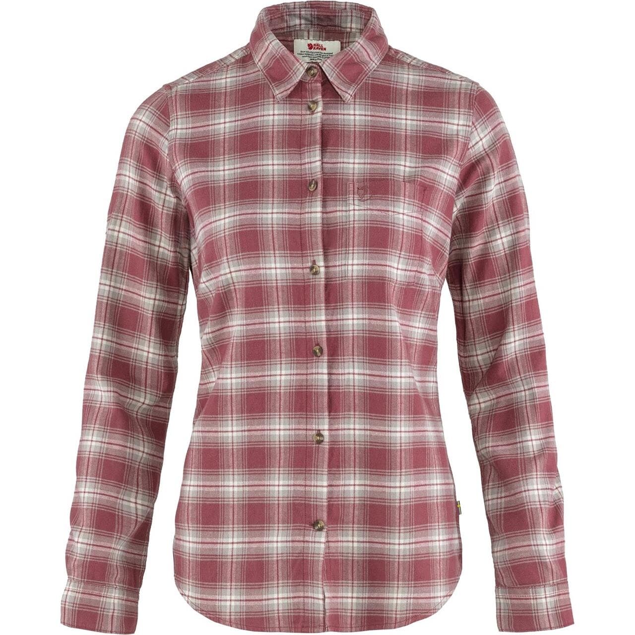 Fjällräven Womens Övik L/S Flannel Shirt (Rød (MESA PURPLE-FOG/410-021) Medium)