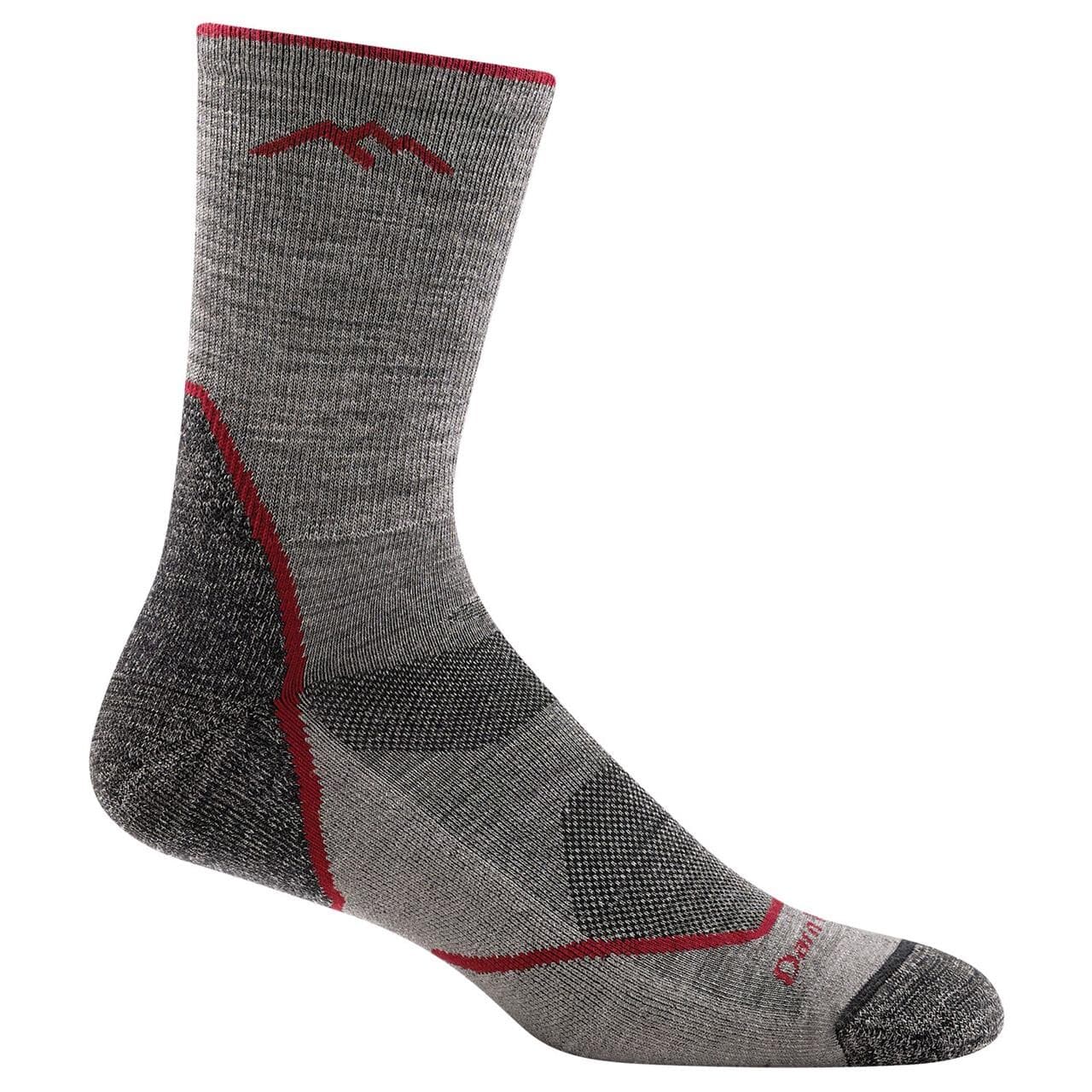 Darn Tough Mens Light Hiker Micro Crew Light Cushion (Brun (TAUPE) 46-49,5)