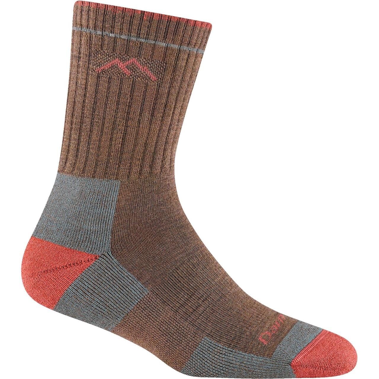 Darn Tough Womens Hiker Micro Crew Sock Cushion (Brun (BARK) 38-40,5)