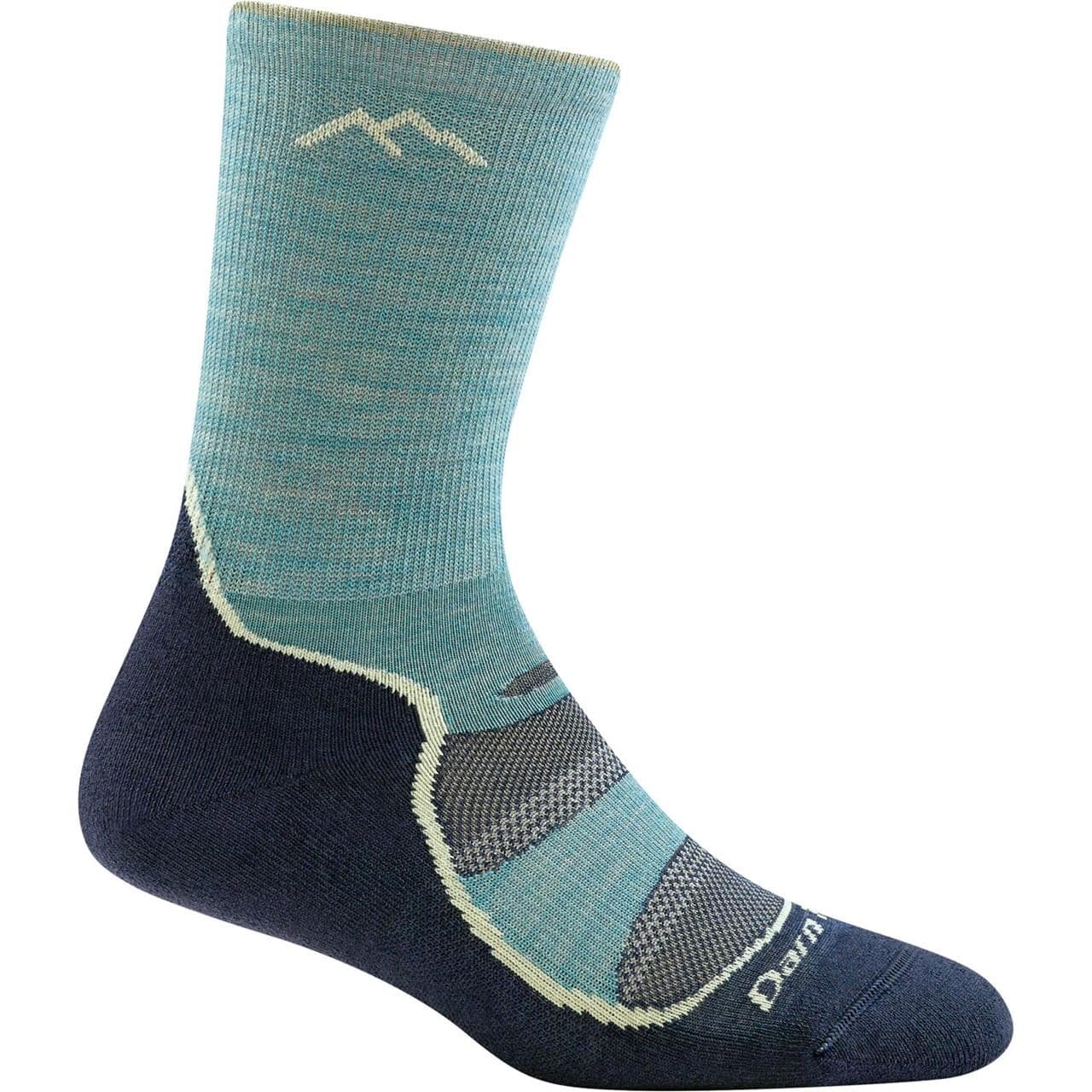 Darn Tough Womens Light Hiker Micro Crew Light Cushion (Blå (AQUA) 35-37,5)