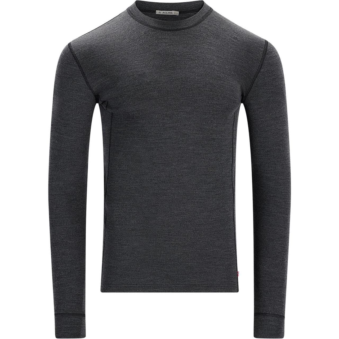 Aclima Mens WarmWool Crew Neck Shirt (Blå (MIDNIGHT NAVY) Large)