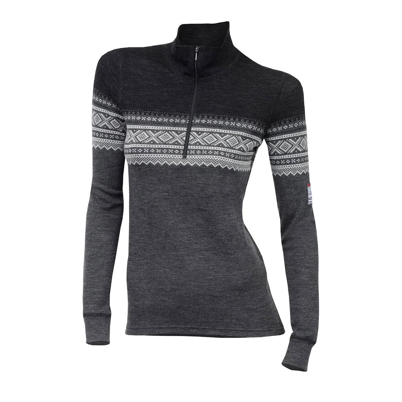 Aclima Womens DesignWool Marius Mockneck (Grå (NOREFJELL) XX-large)