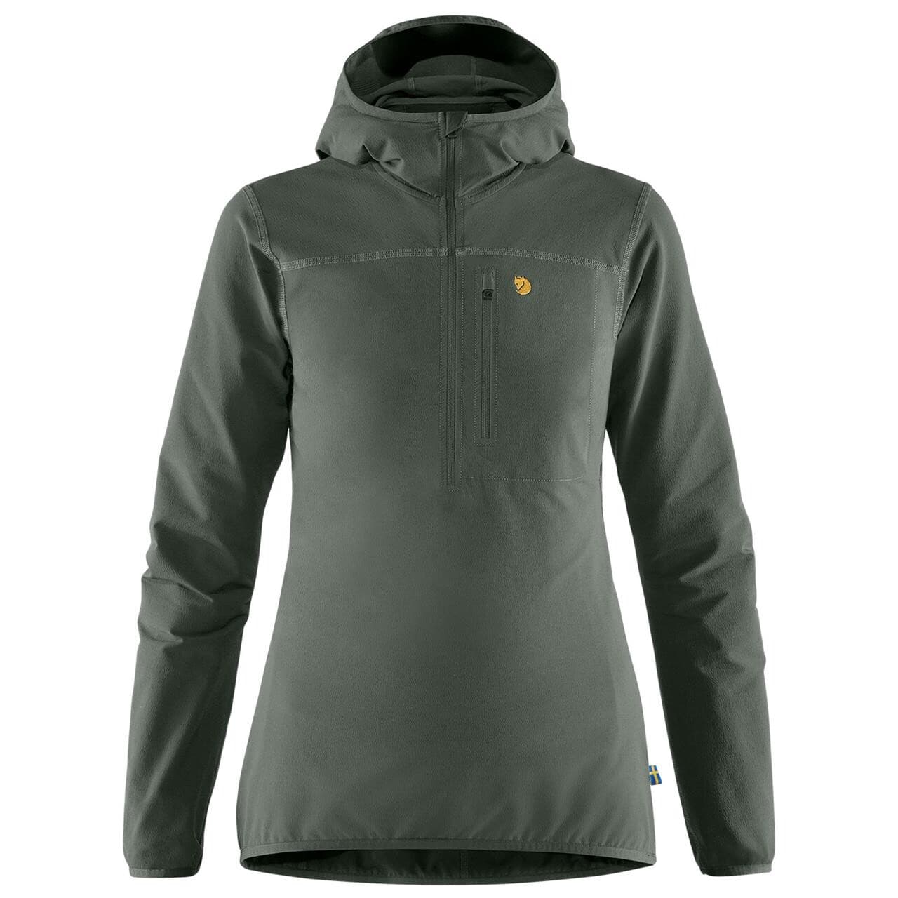 Fjällräven Womens Bergtagen Stretch Half Zip (Grå (BASALT/050) Small)