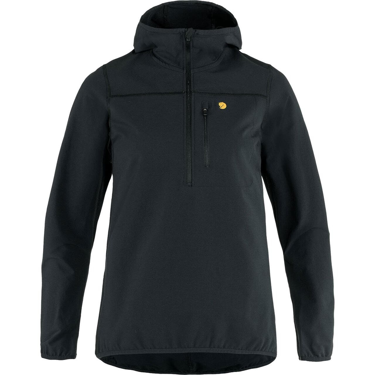 Fjällräven Womens Bergtagen Stretch Half Zip (Sort (BLACK/550) XX-small)