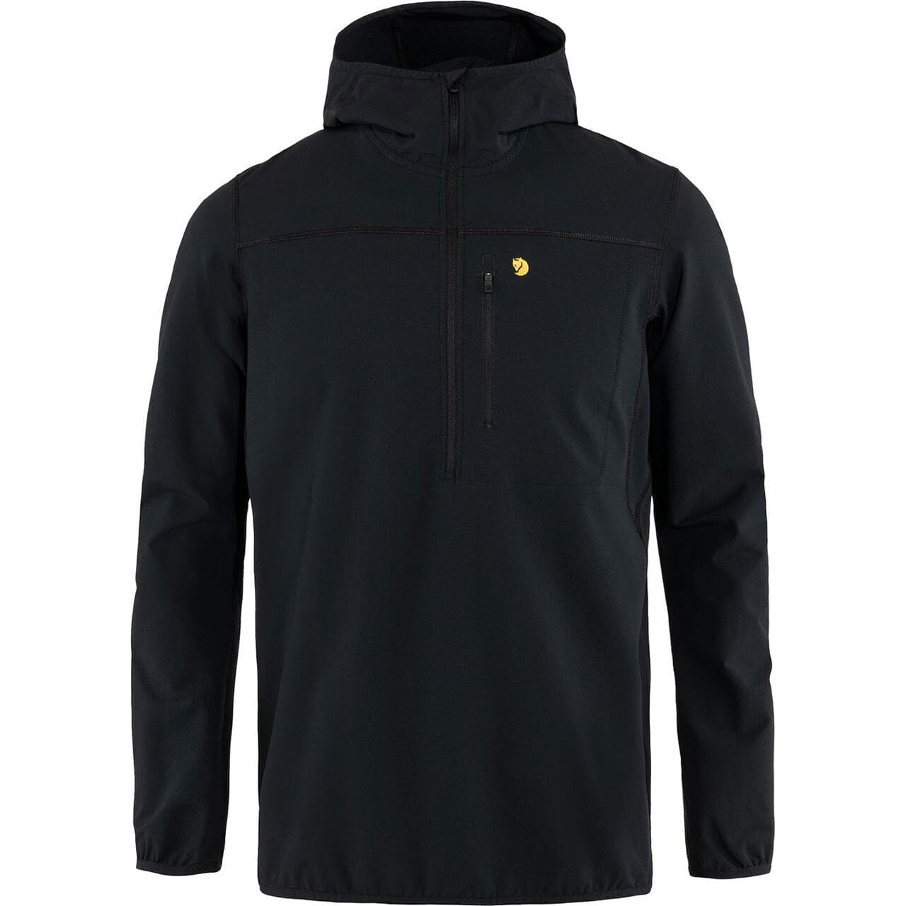 Fjällräven Mens Bergtagen Stretch Half Zip (Sort (BLACK/550) X-large)