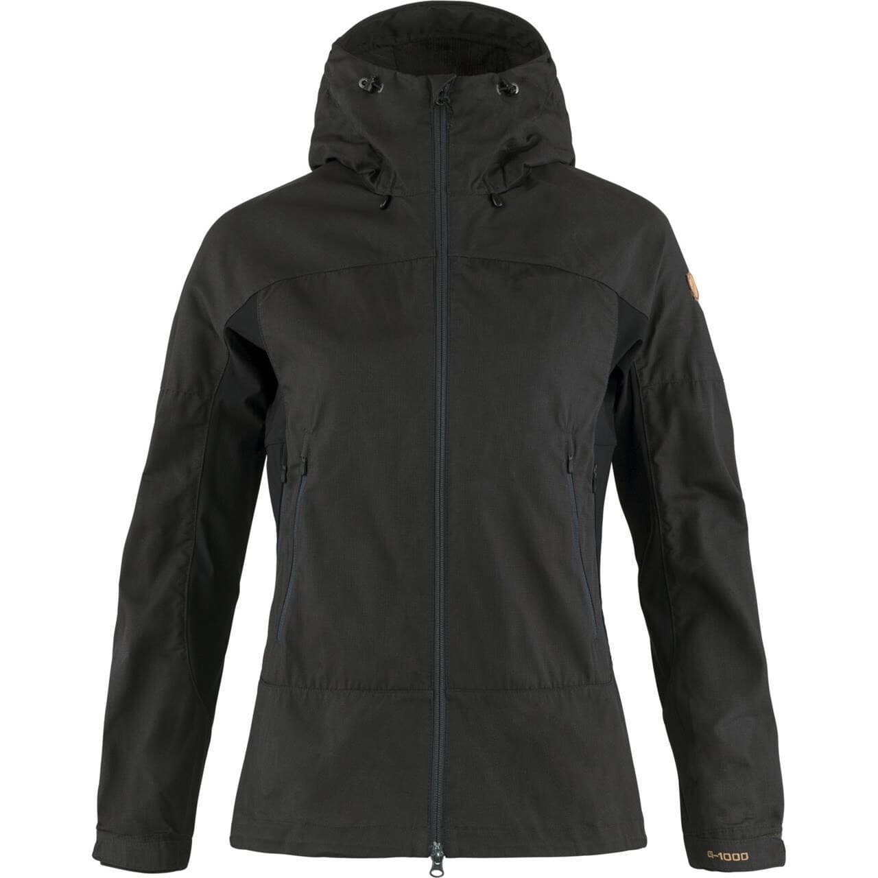 Fjällräven Womens Abisko Lite Trekking Jacket (Grå (DARK GREY-BLACK/030-550) Large)