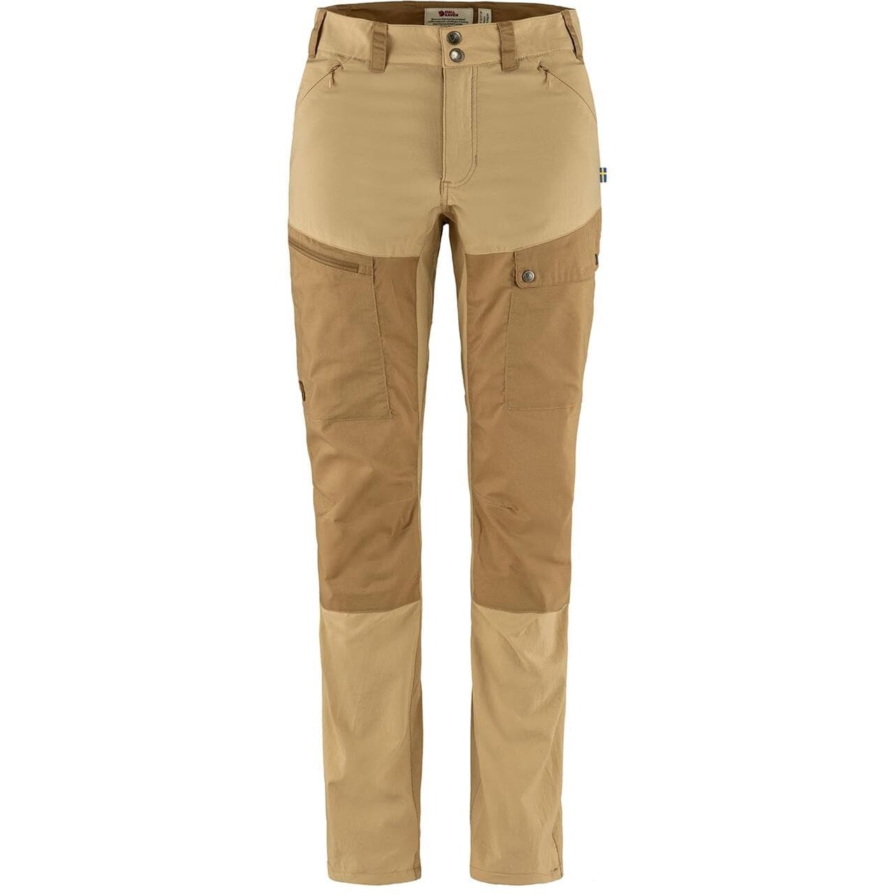 Fjällräven Womens Abisko Midsummer Trousers Short (Beige (DUNE BEIGE-BUCKWT BRWN/196-232) 38)
