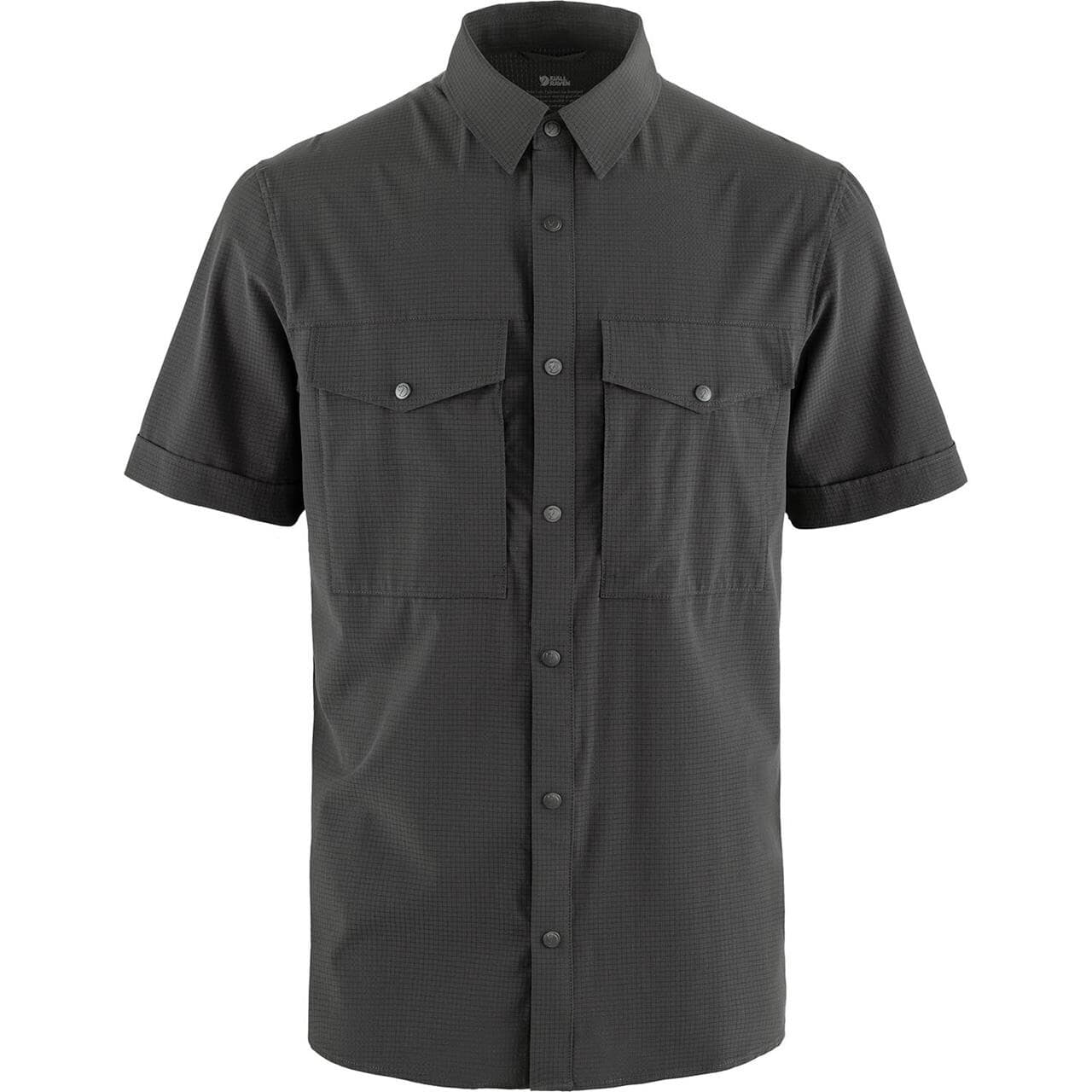 Fjällräven Mens Abisko Trekking Shirt S/S (Grå (DARK GREY/030) Small)