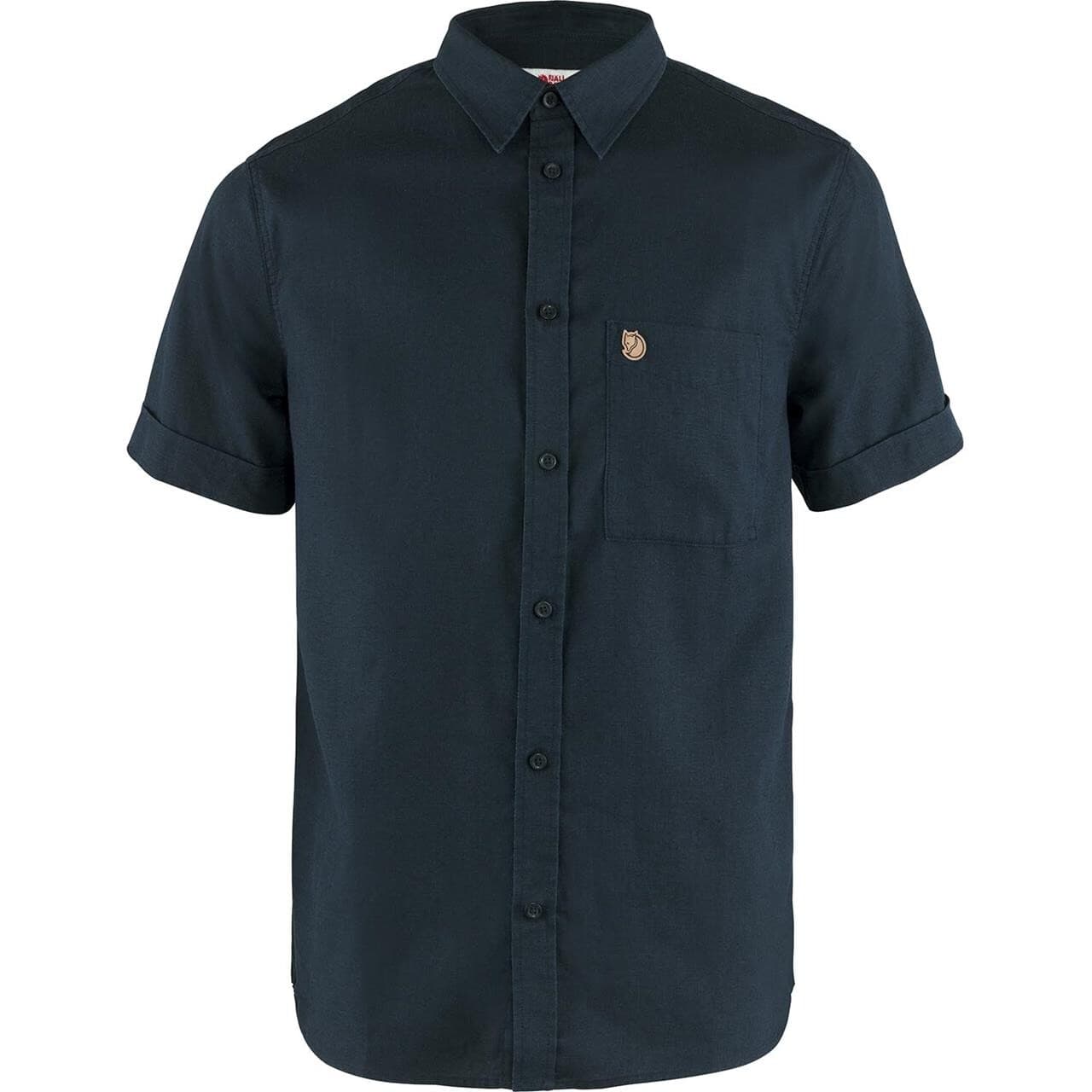 Fjällräven Mens Övik Travel Shirt S/S (Blå (DARK NAVY/555) X-large)