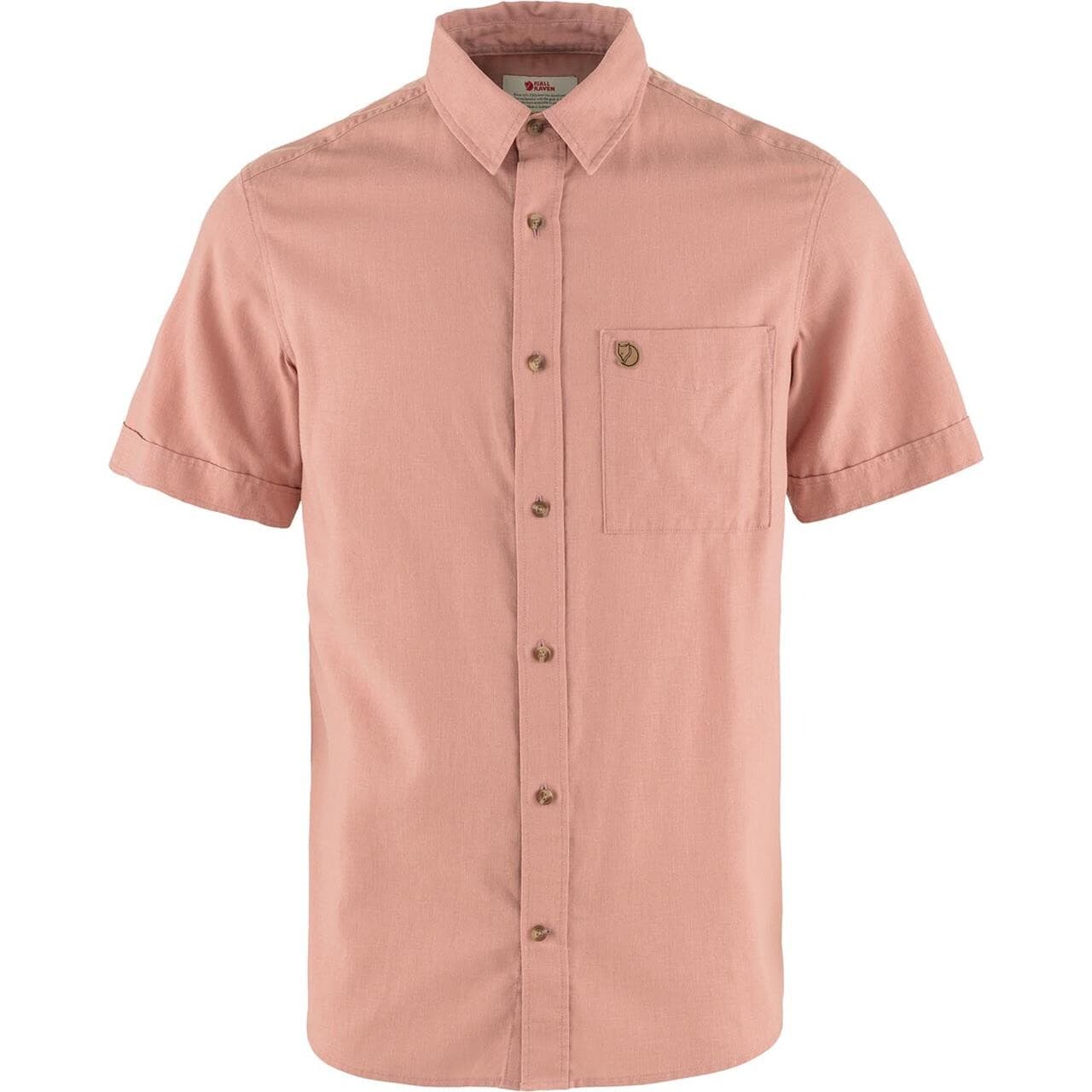 Fjällräven Mens Övik Travel Shirt S/S (Lyserød (DUSTY ROSE/300) Medium)