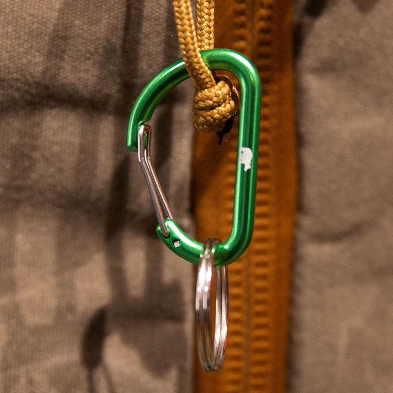 Friluftsland Logo Mini Carabiner 40mm (Grøn (GREEN))