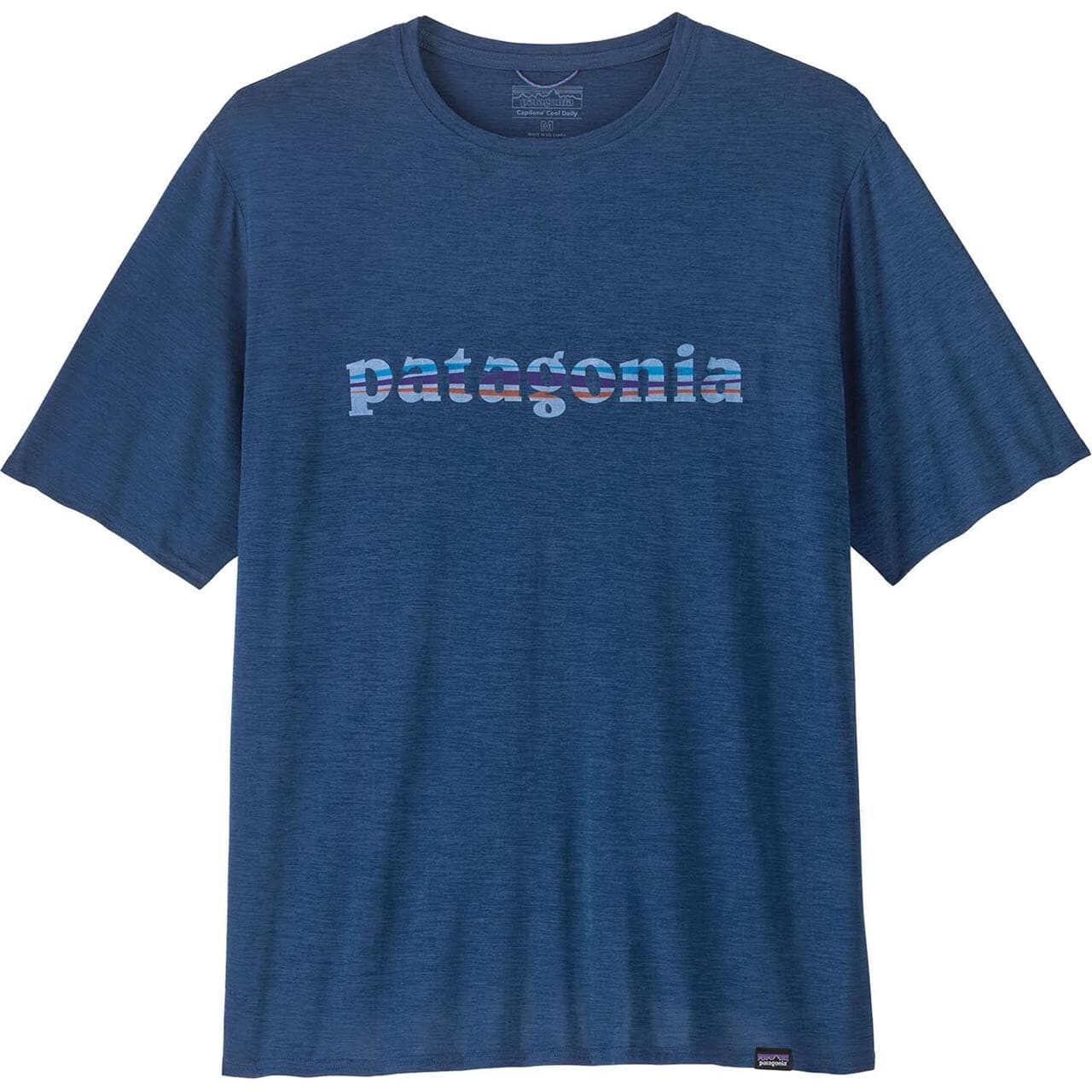 Patagonia Mens Cap Cool Daily Graphic Shirt (Blå (73 LOGO: CLEMENT BLUE X-DYE) X-large)