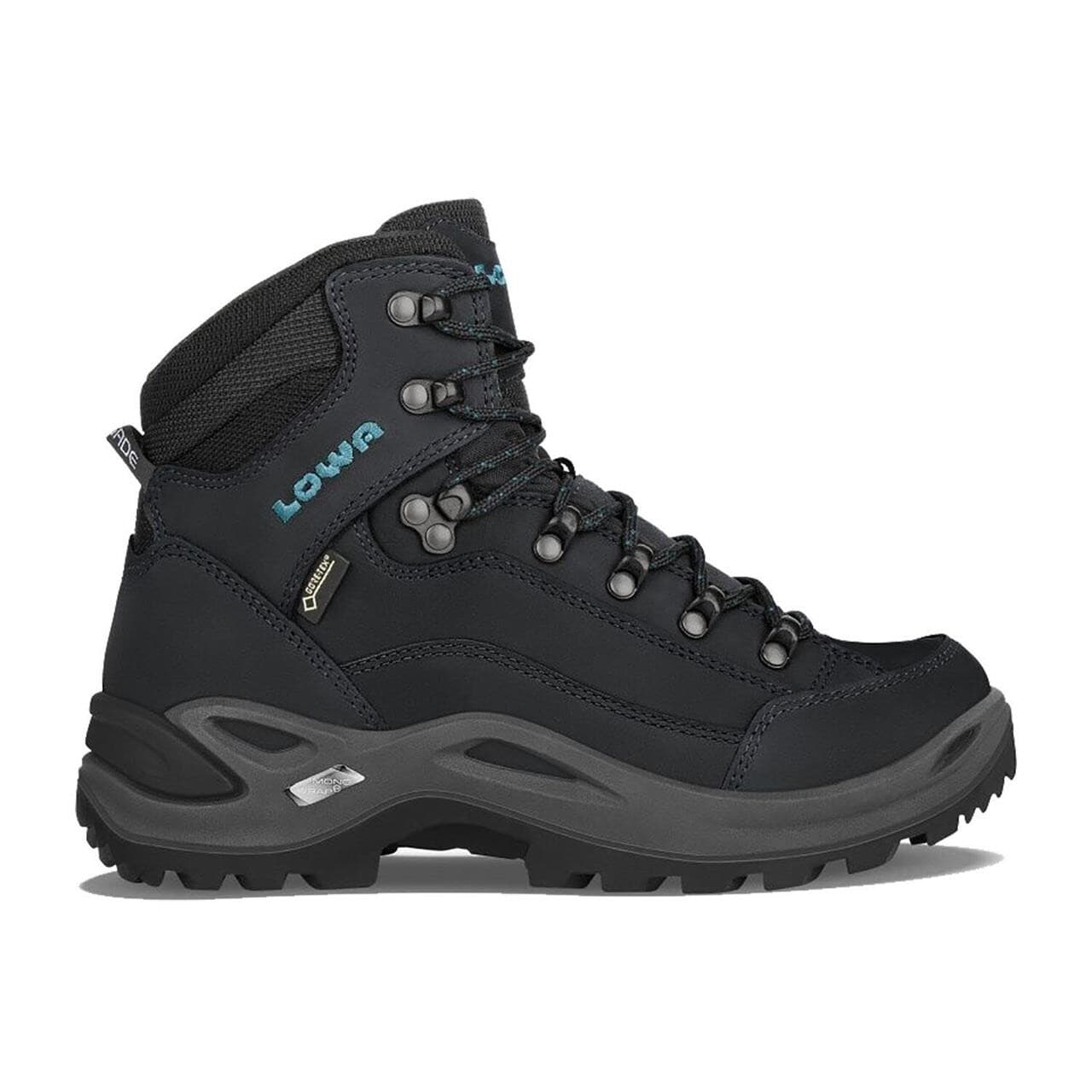 Lowa Womens Renegade GTX Mid Wide (Grå (ASPHALT/TURQUOISE) 37)