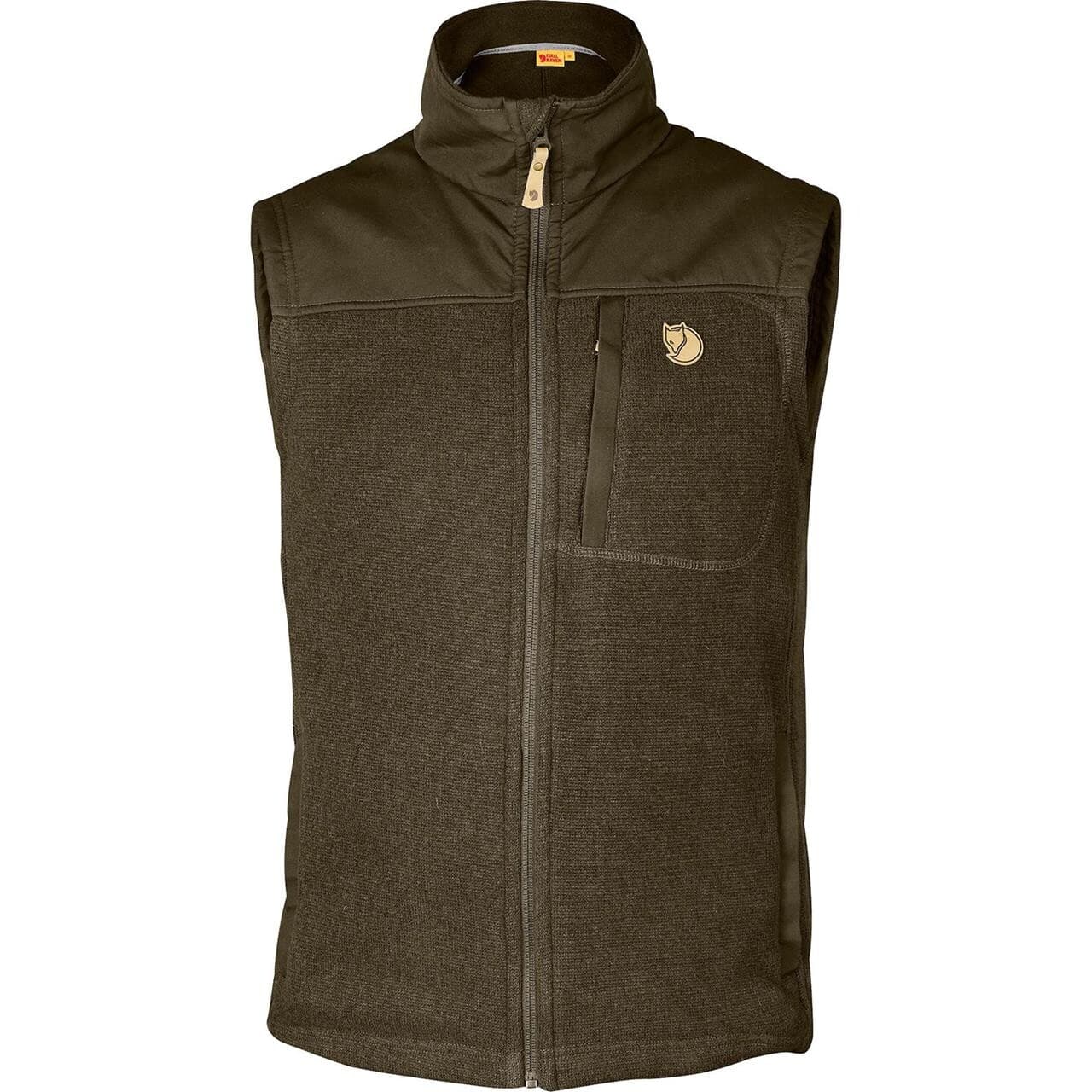 Fjällräven Mens Buck Fleece Vest (Grøn (DARK OLIVE/633) X-large)