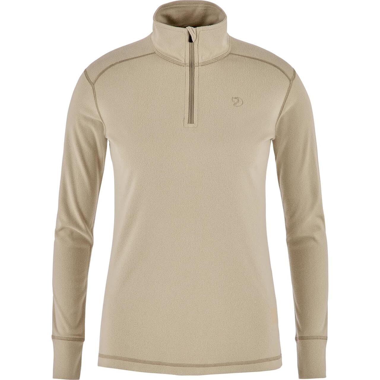 Fjällräven Womens Skare Half Zip (Beige (FOSSIL/118) X-small)