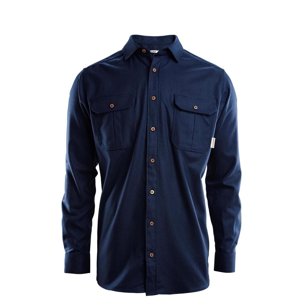Aclima Mens Leisurewool Reborn Woolshirt (Blå (NAVY MELANGE) XX-large)